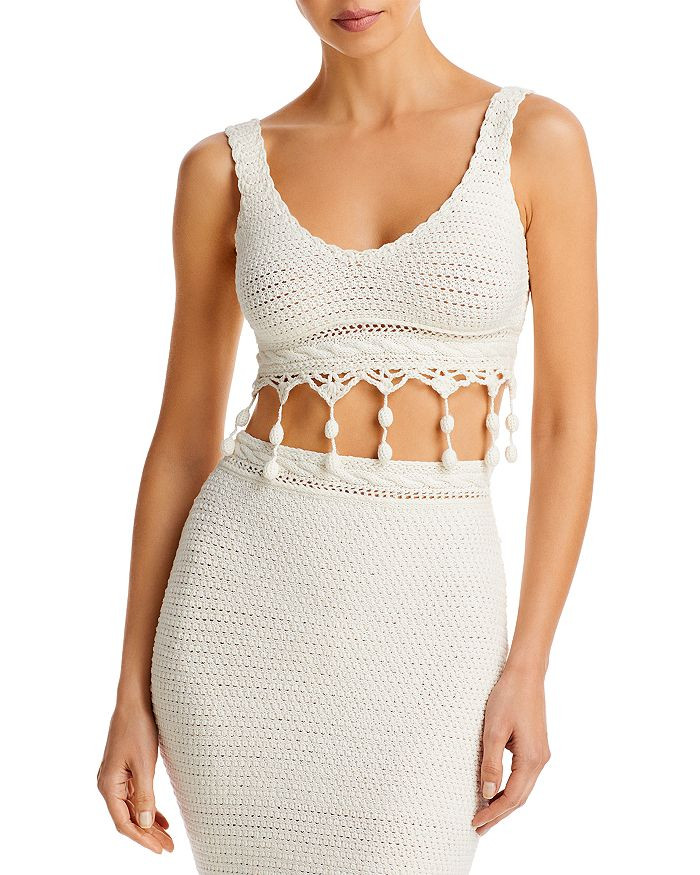 Capittana CAPITANNA Miranda Crocheted Crop Top Swim Cover-Up  Women - Bloomingdale's | Bloomingdale's (US)