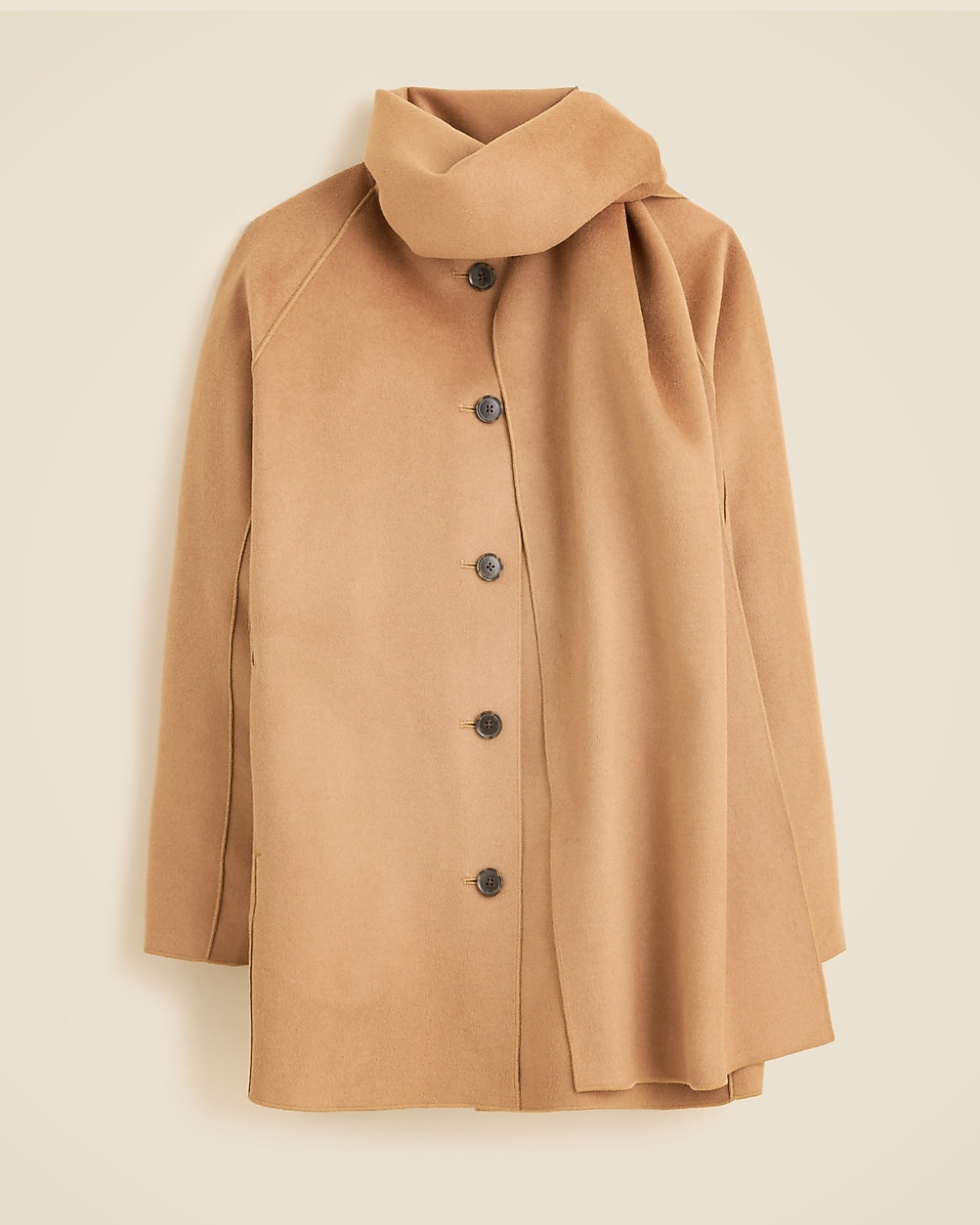 Scarf coat in wool blend | J. Crew US