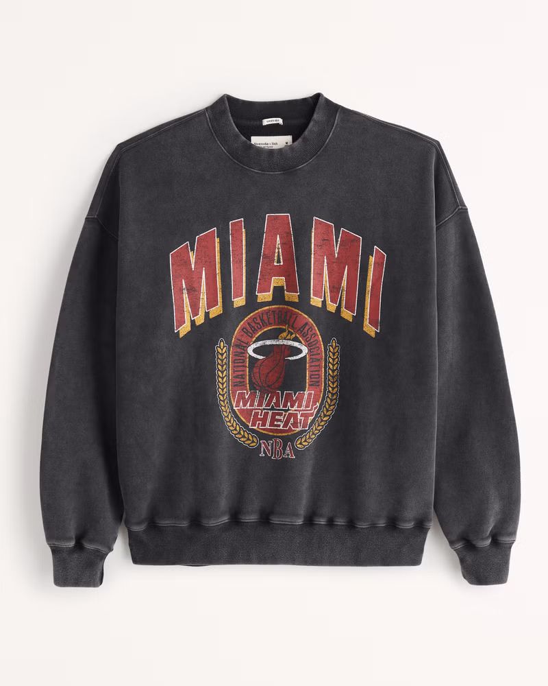 Miami Heat Crew Sweatshirt | Abercrombie & Fitch (US)