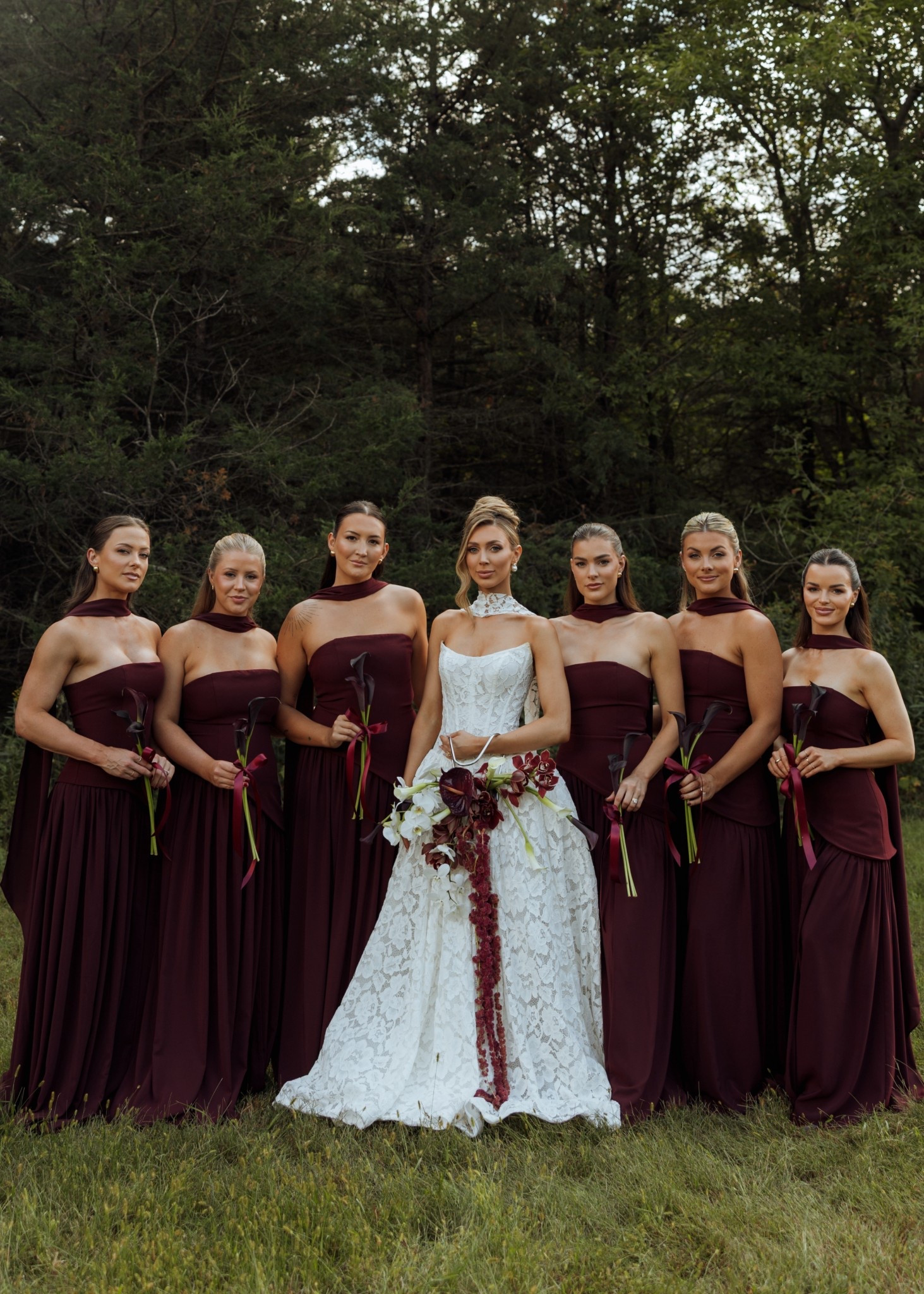 BRIDESMAIDS DRESSES & LOOK♥️🍒 lots of questions on these dresses & they are from Babyboo in the color cherry lacquer perfect for our fall color palette! The quality of these dresses are so great & I thought all the girls looked amazing in them! The dress has a lace up corset back so it can be somewhat adjustable which I thought was really nice! Highly recommend! 

#wedding #bride #bridesmaid #weddinglook 

#LTKWedding #LTKStyleTip