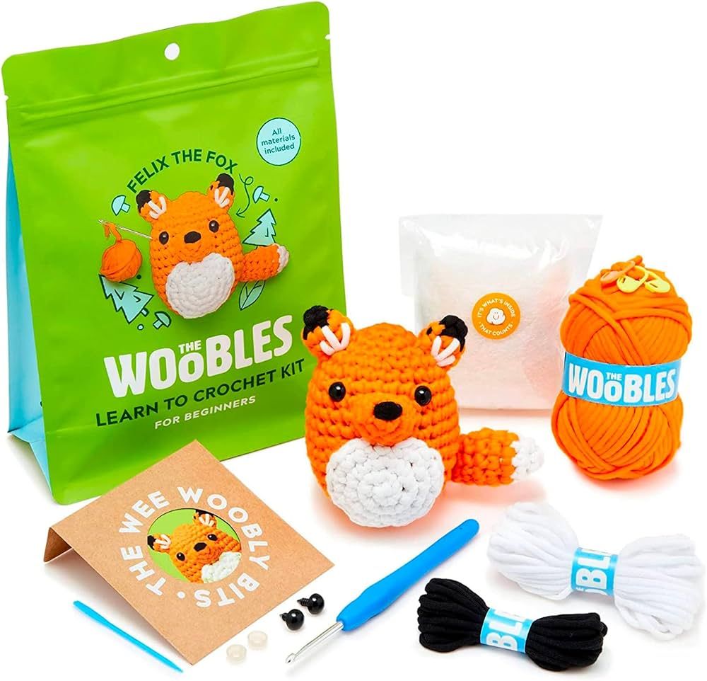 The Woobles Crochet Kit for Beginners with Easy Peasy Yarn for Crocheting as Seen On Shark Tank -... | Amazon (US)