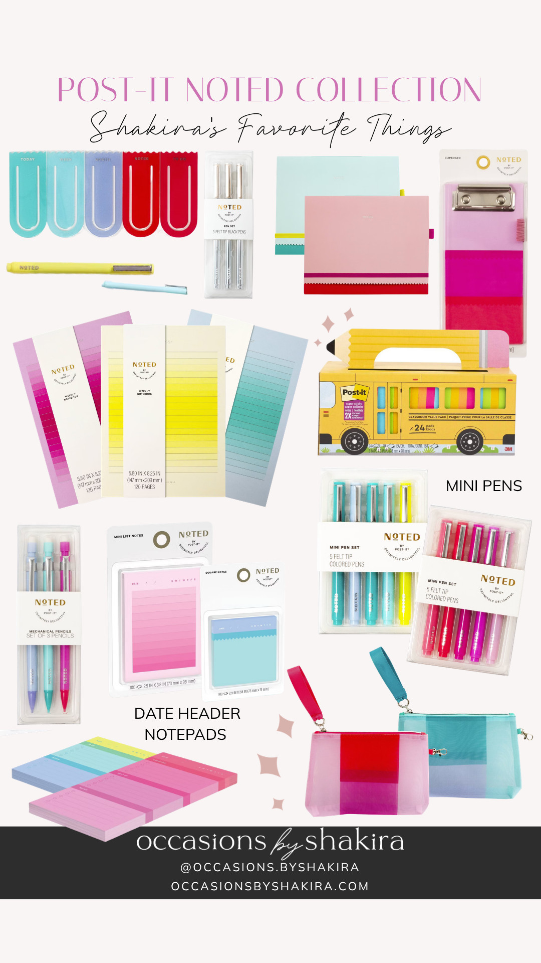Love the Post-It Noted collection for staying organized and adding to gifts for teachers throughout the school year.

#LTKmomlife #LTKSeasonal #LTKKids