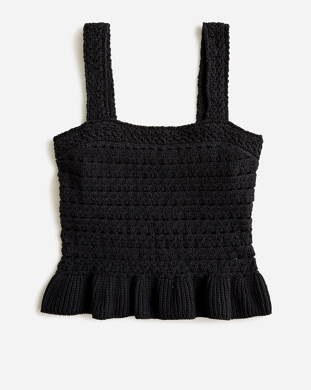 Crochet ruffle sweater-tank | J. Crew US