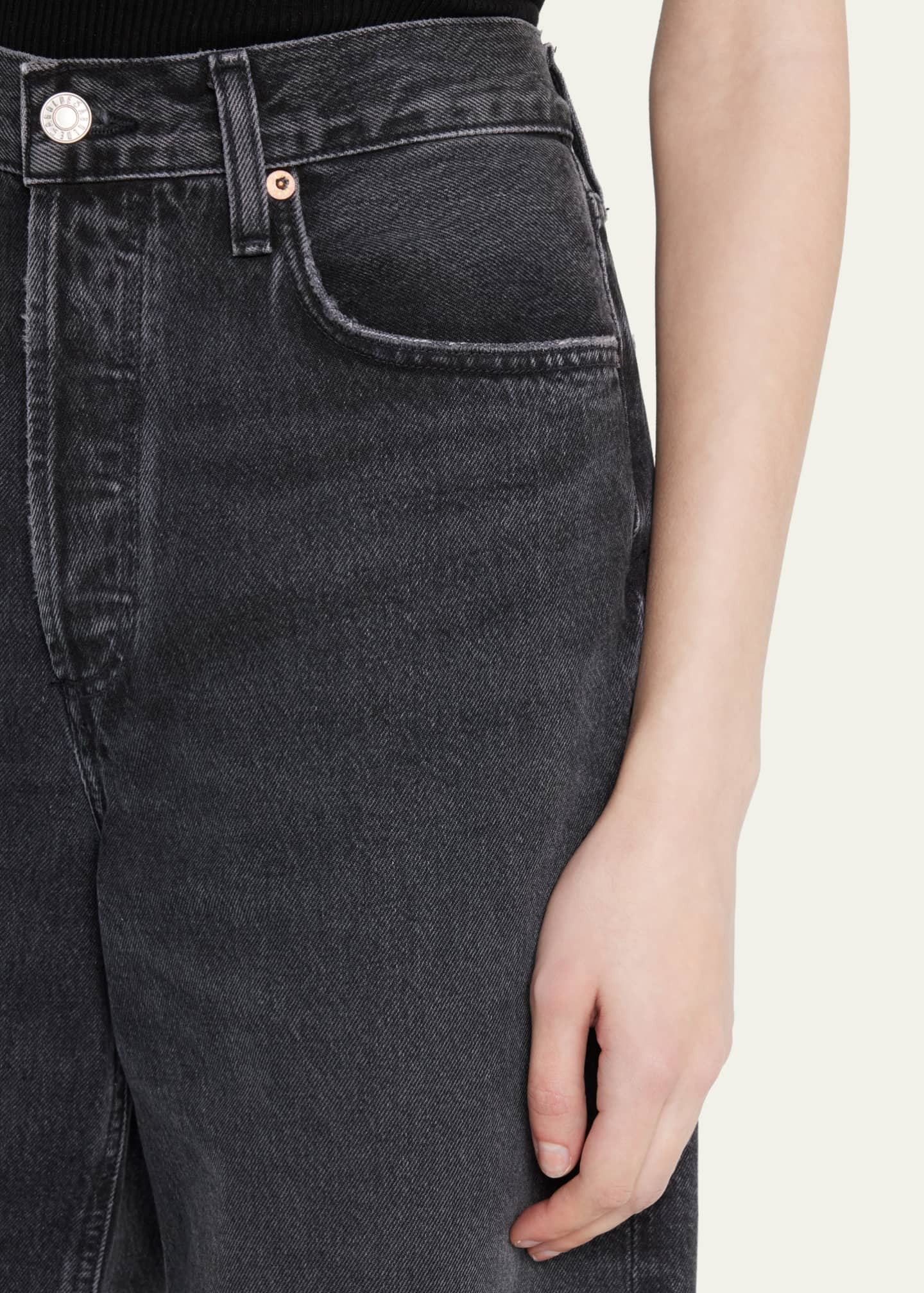 AGOLDE Low-Rise Baggy Wide Jeans | Bergdorf Goodman