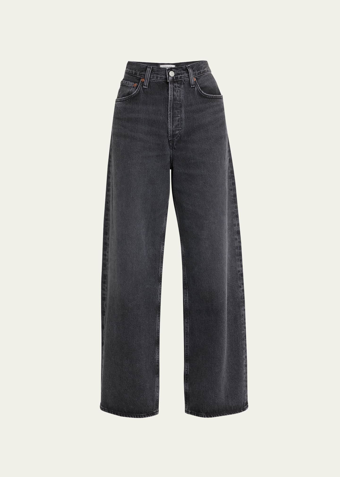 AGOLDE Low-Rise Baggy Wide Jeans | Bergdorf Goodman