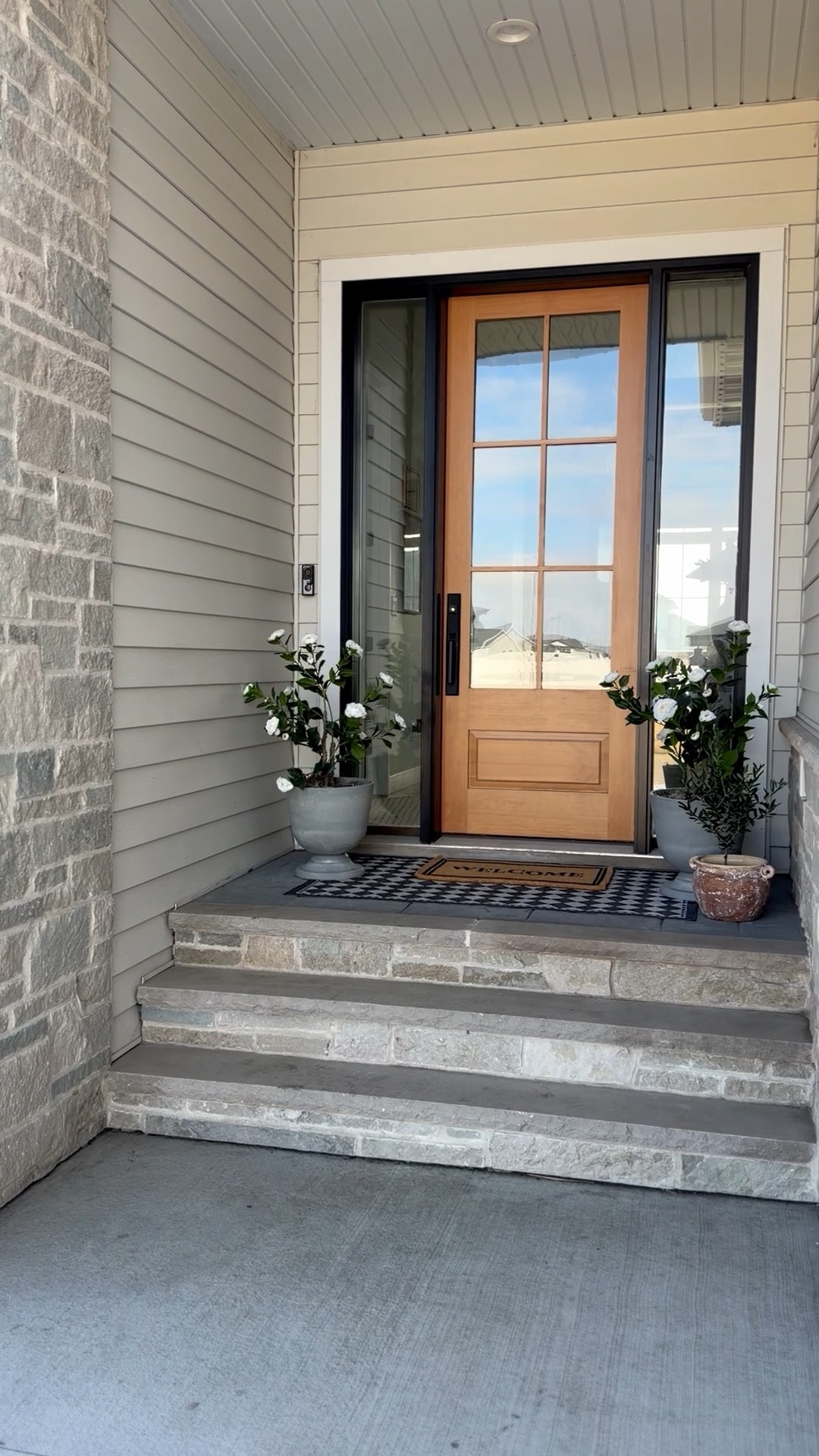 #ad Frint porch update with @Wayfair! I love these faux plants paired with these urn style planters. #wayfairpartner #wishyouwerehere #outdoor #wayfair

#LTKSaleAlert #LTKSeasonal #LTKHome