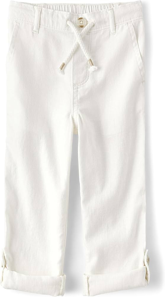 Gymboree Boys' and Toddler Drawstring Linen Pants | Amazon (US)