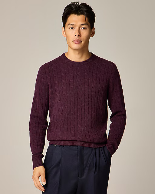 Cashmere cable-knit sweater | J. Crew US