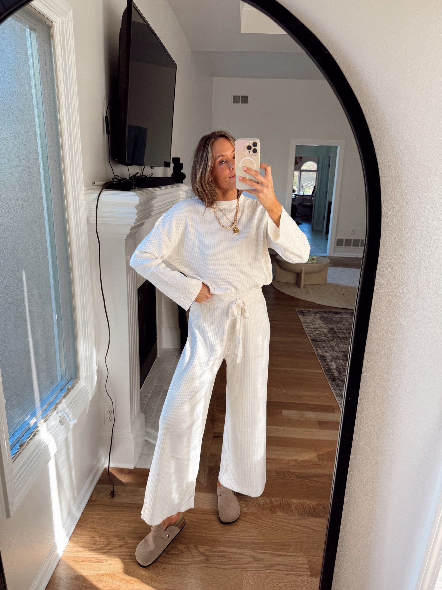 This matching set is 10/10 🤍it’s great quality and I love the ribbed detail!

#LTKSeasonal #LTKmomlife #LTKFindsUnder50