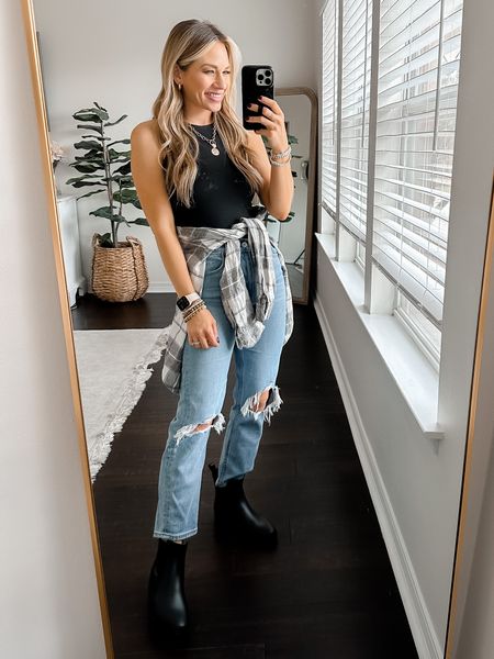 Wearing an small in bodysuit, xs in target flannel and 24 short in Abercrombie jeans. //

Fall outfit. Fall style. Fall outfit. Target style. Target Chelsea boots. Abercrombie denim. Abercrombie mom jeans 

#LTKshoecrush #LTKSeasonal #LTKstyletip