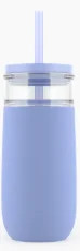 Ello Avery 18Oz Glass Tumbler Bluebell - Walmart.com | Walmart (US)