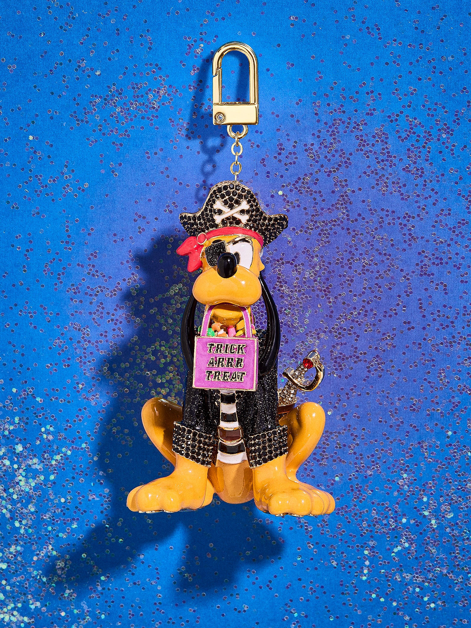 Pluto Disney Pirate Glow-In-The-Dark Bag Charm - Pluto | BaubleBar