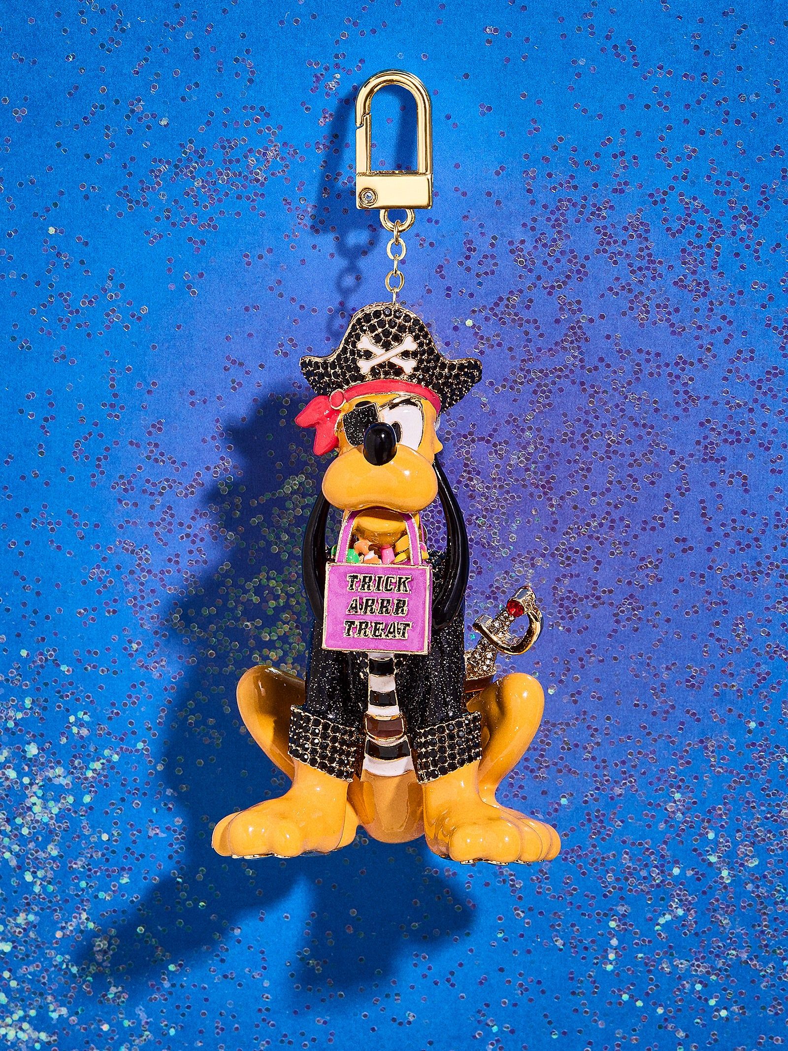 Pluto Disney Pirate Glow-In-The-Dark Bag Charm - Pluto | BaubleBar (US)