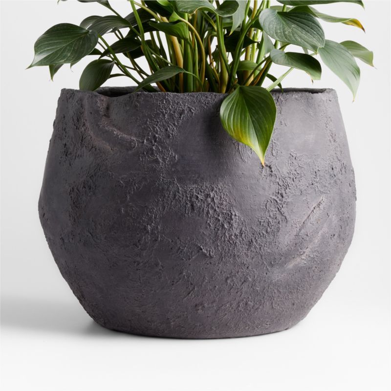 Rue Handmade Round Ceramic Planter by Jake Arnold + Reviews | Crate & Barrel | Crate & Barrel