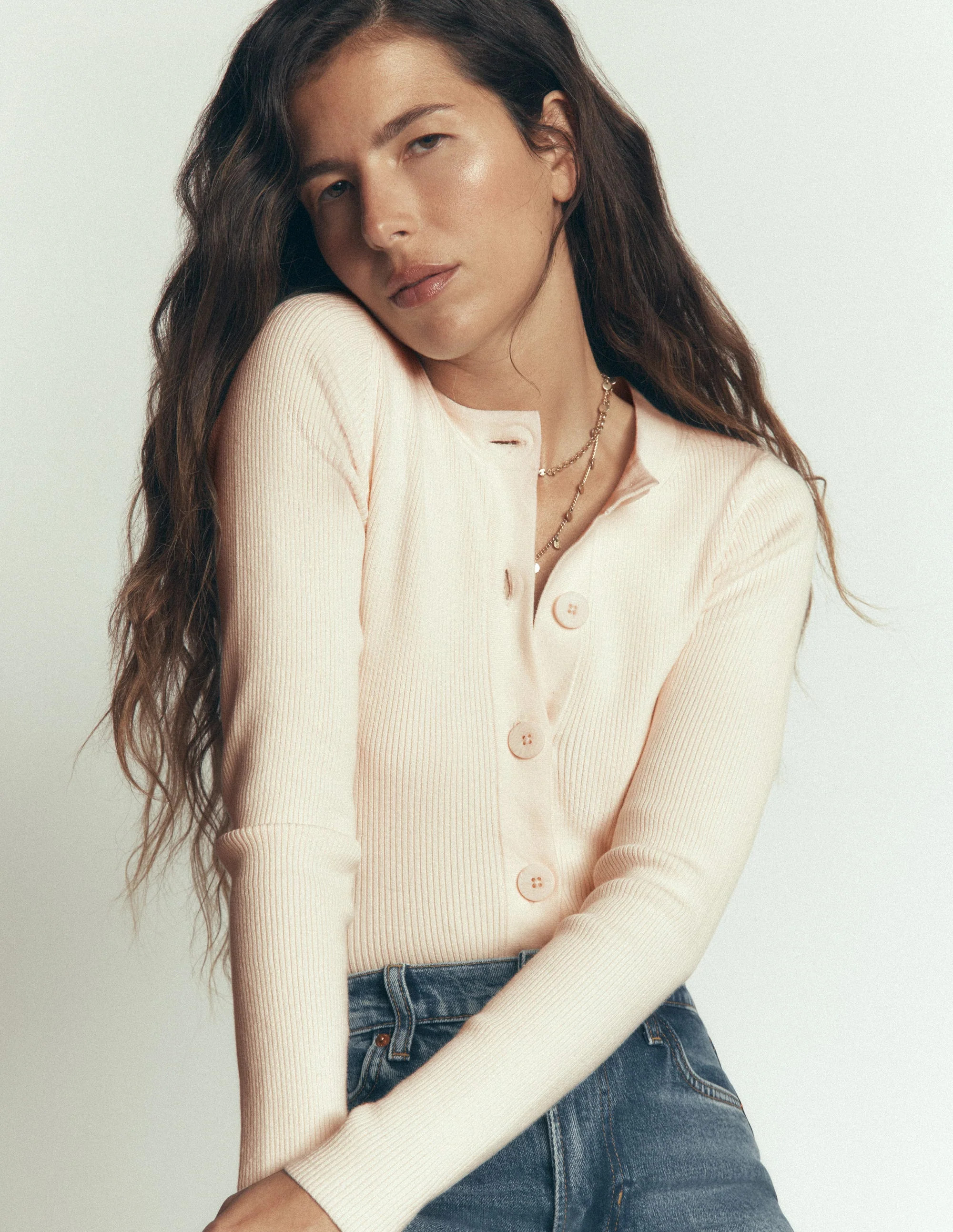Rhianne Cotton Rib Cardigan-Navy | Boden (US)