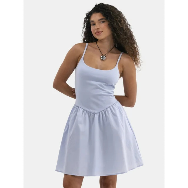No Boundaries Fit and Flare Dress, Women's | Walmart (US)