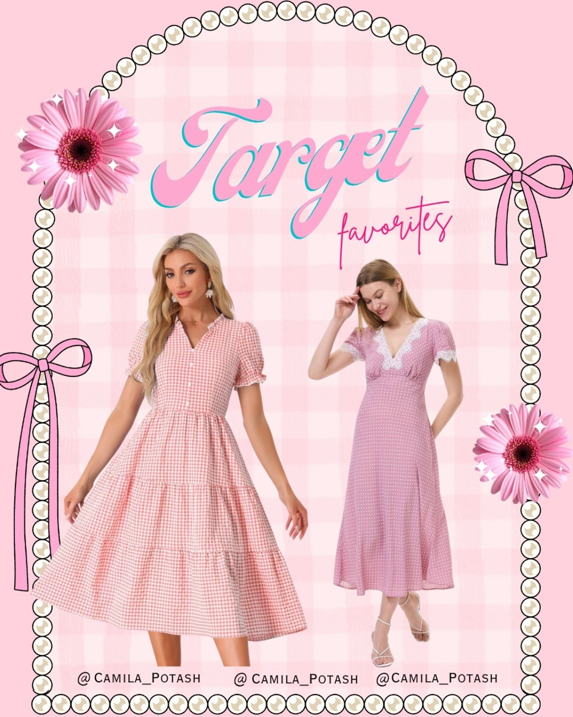 Pretty pink dresses and feminine details will always have my heart 🎀💕 These dreamy gingham and polka dot dresses are giving soft girl, coquette, cottagecore, and classy feminine vibes all at once. Perfect for brunch dates, spring picnics, vacations, bridal showers, baby showers, church outfits, and romantic summer nights ✨

Obsessed with how timeless and elegant these pink dresses feel while still looking trendy and Pinterest-inspired. Pair them with bows, pearl accessories, ballet flats, or strappy heels for the ultimate girly aesthetic 💖

If your dream wardrobe includes pink dresses, soft feminine fashion, and effortless classy outfits… same 🤍 Which dress would you wear first? 👀🌸 @Target 

#LTKStyle #LTKFashion #PinkDress #GinghamDress #PolkaDotDress #CoquetteStyle #SoftGirlStyle #CottagecoreFashion #FeminineFashion #GirlyStyle #ClassyStyle #SpringFashion #SummerFashion #BrunchOutfit #VacationOutfit #DateNightDress #WeddingGuestDress #RomanticStyle #PinkAesthetic #FashionInspo #OOTD #StyleInspo #ElegantFashion #CuteOutfits #PinterestStyle #FashionCreator #LTKCreator #TrendyFashion #HyperFeminine #GirlyFashion

#LTKWedding #LTKSeasonal #LTKootd