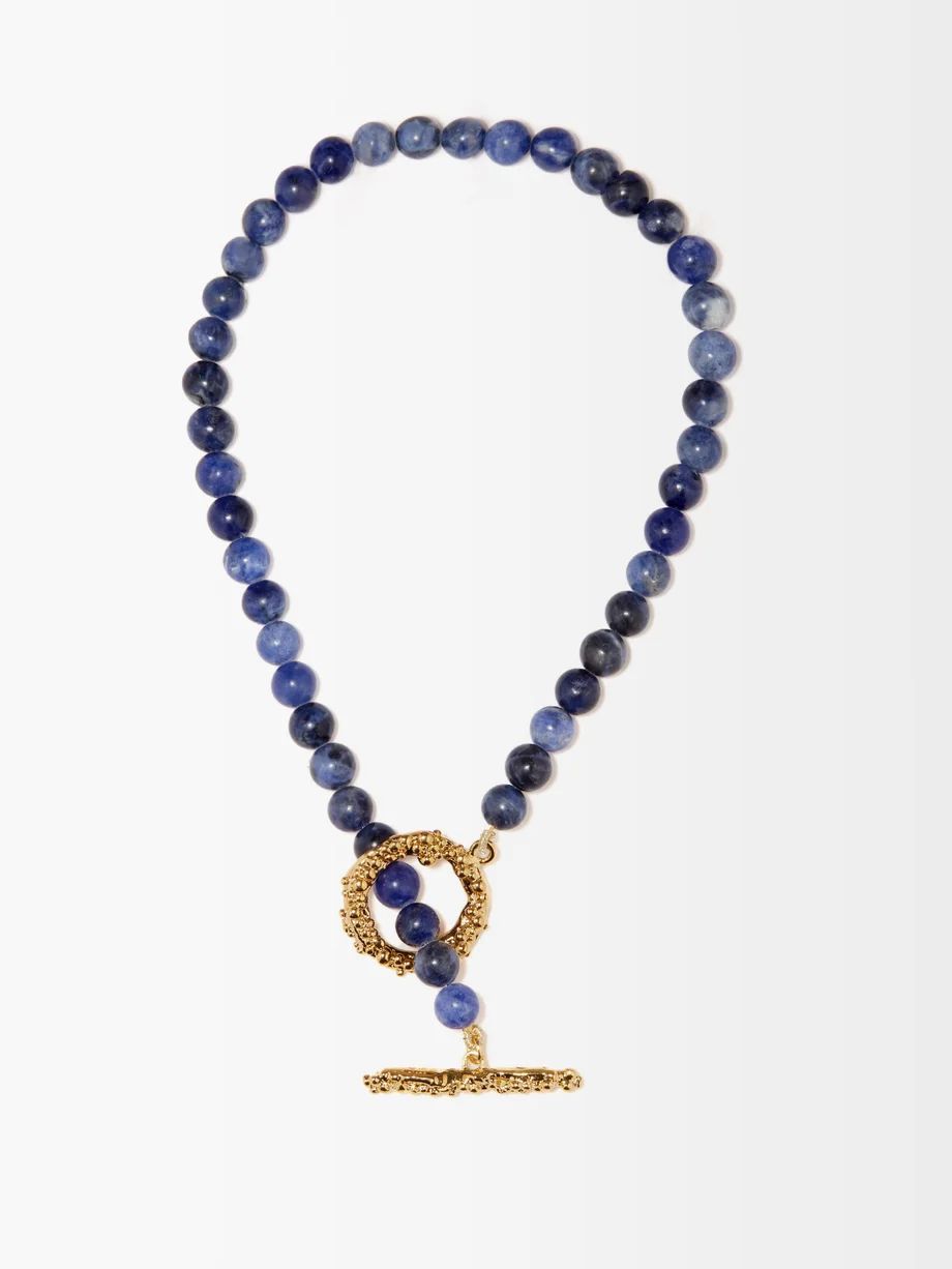 Naia sodalite & 18kt gold-plated necklace | By Alona | Matches (UK)