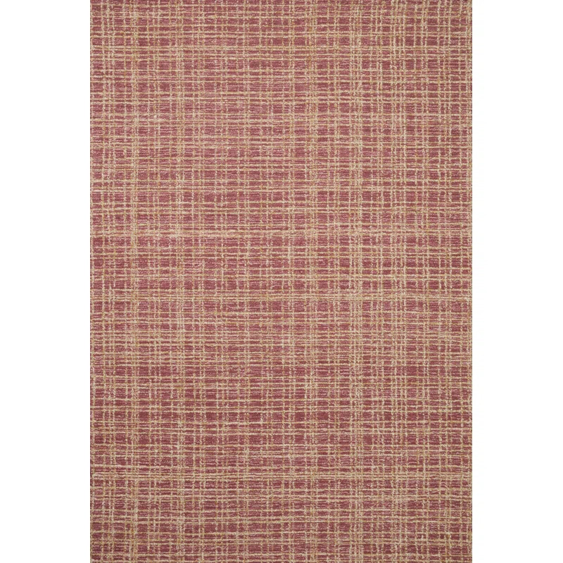 Chris Loves Julia x Loloi Polly Checkered Berry/Natural Area Rug | Wayfair North America
