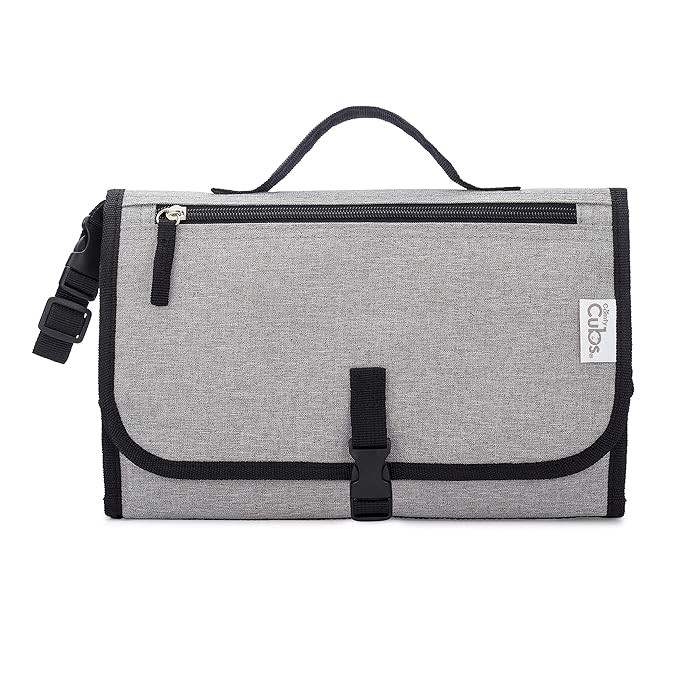 Baby Portable Changing Pad, Diaper Bag, Travel Mat Station, Large (Solid Grey, Large) | Amazon (US)