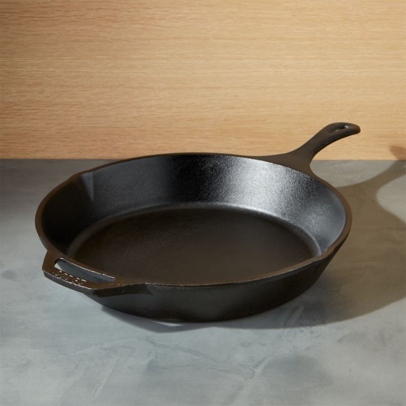 Lodge Large Cast Iron Skillet + Reviews | Crate and Barrel | Crate & Barrel