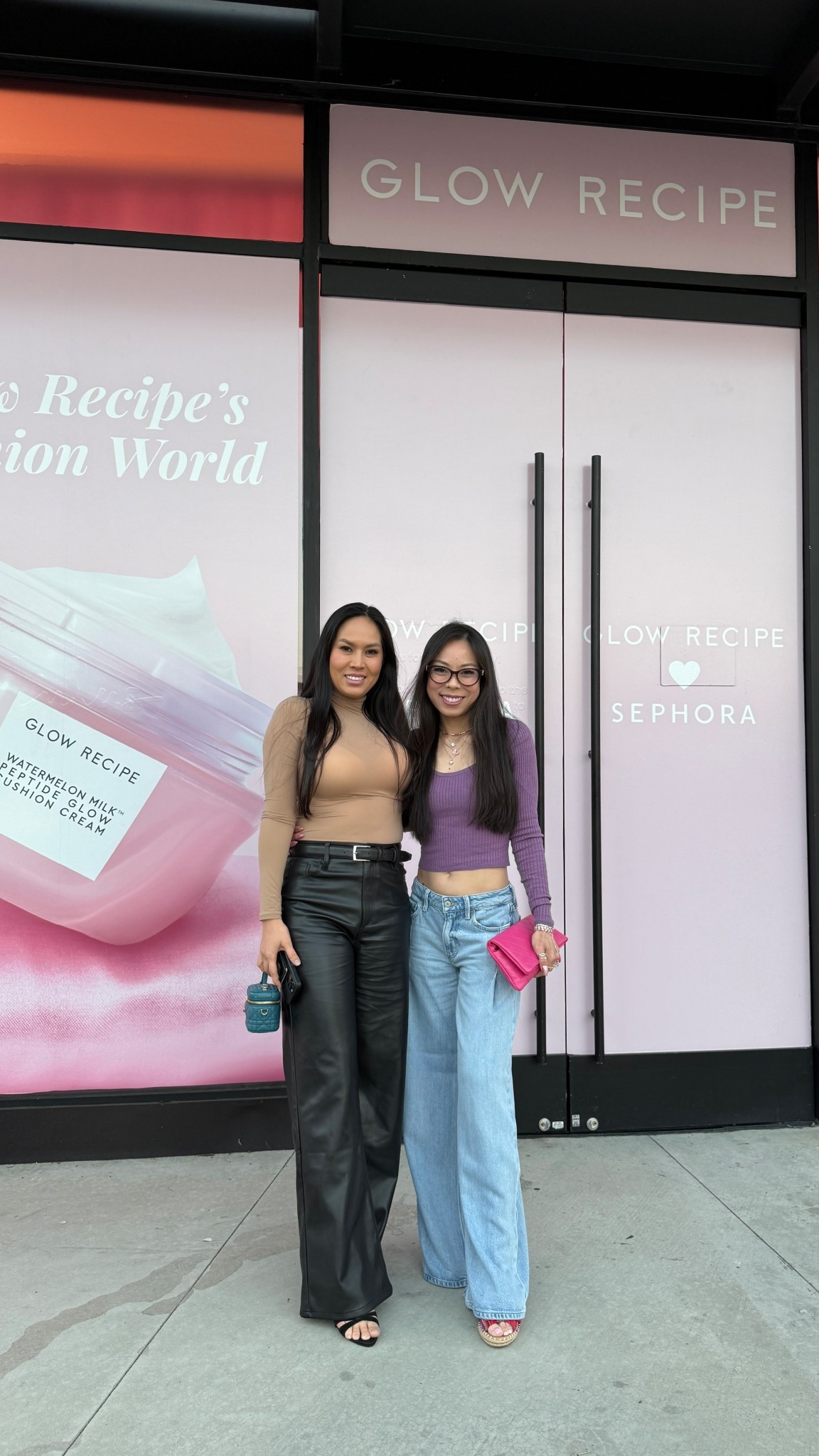 🎀 Brought my bestie with me to @glowrecipe’s Cushion World VIP Preview last night on Melrose, with Founder @christine_glow 👑🙌🏼 

We got to try their new Watermelon Milk Peptide Glow Cushion Cream 🍉 (formulated with 10+ peptides!!), took photos, made bag charms, had the cutest on theme watermelon ice cream, and saw the gorgeous @jamiejchung who’s somehow even prettier in real life 😍💓

I’m wearing @cartier @alo @chanelofficial @luckybrand @shopsugarbrand and @apefools is wearing @joesjeans & @dior 

Thank you for making the drive from SD during rush hour to go with me @apefools 🥹😘👯‍♀️ Such a fun night!! So lucky to have you in my life! ♾️♾️♾️

#LTKOver40 #LTKselfcare #LTKBeauty