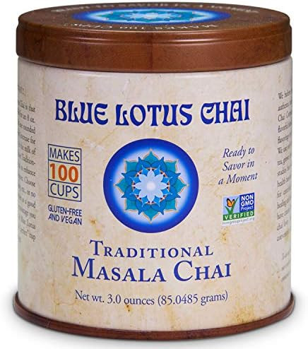 Blue Lotus Chai - Traditional Masala Chai - Makes 100 Cups - 3 Ounce Masala Spiced Chai Powder with  | Amazon (US)