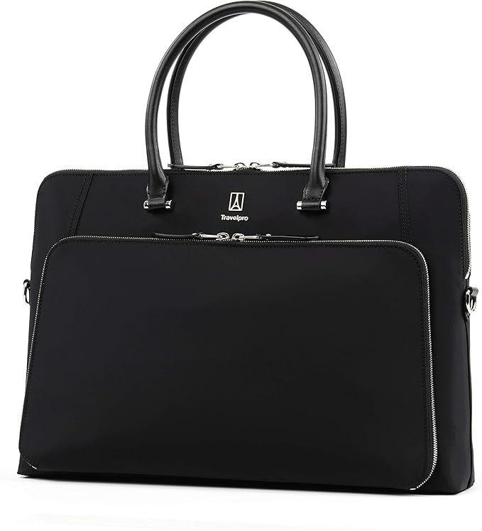 Travelpro Women's Plaitnum Elite-Briefcase, Black, One Size | Amazon (US)