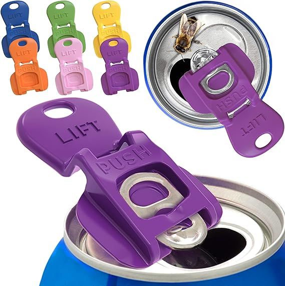 Complete Cover Easy Tab Opener New and Improved 6PK Beverage Barricade 2.0 by Avant Grub. Colorfu... | Amazon (US)