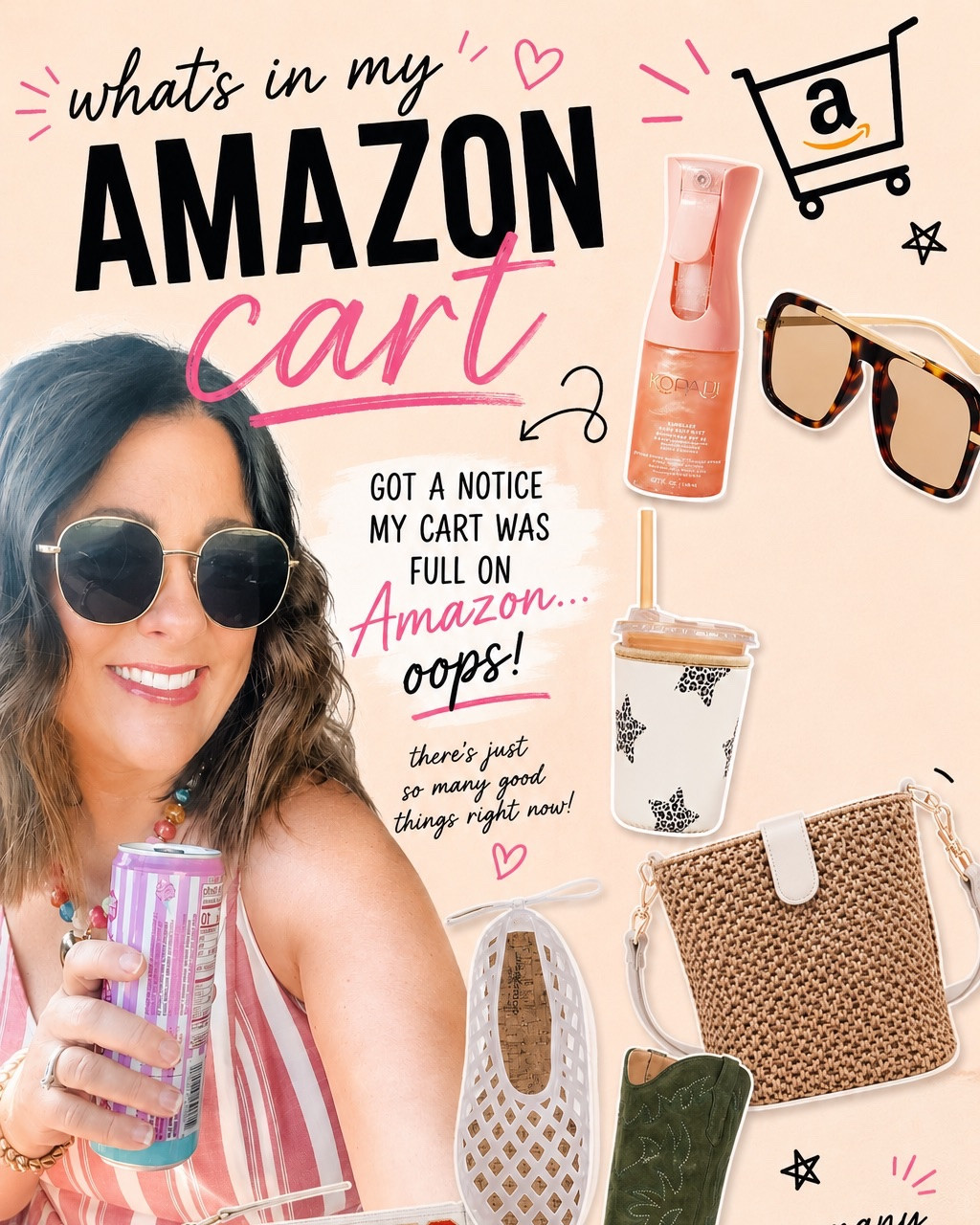 My Amazon cart officially hit maximum capacity and Amazon had to humble me real quick 😅🛒
Apparently I’ve reached the point where “just adding it for later” has become a full blown personality trait.

But honestly… can you blame me?!
The cute finds, cozy things, summer favorites, random little life upgrades… it’s all just TOO good lately. 🤍✨

Sharing a few things currently sitting in my cart because clearly I need intervention 😂

Now tell me — if you could order ANYTHING off Amazon right now, what are you buying first?! 👀👇

#AmazonFinds #AmazonFavorites #AmazonCart #AmazonDeals #AmazonMustHaves