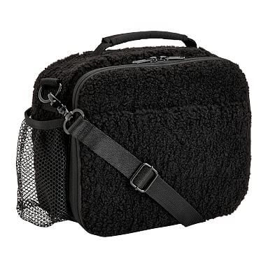 Gear-Up Black Cozy Sherpa Cold Pack Lunch Box | Pottery Barn Teen