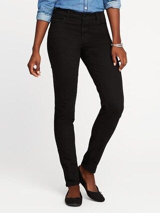 Old Navy Womens Mid-Rise Never-Fade Rockstar Black Jeans For Women Black Size 0 | Old Navy US