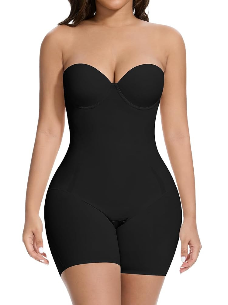 Slimers Strapless Shapewear Tummy Control: Strapless Body Shaper For Women With Built In Bra - Sh... | Amazon (US)