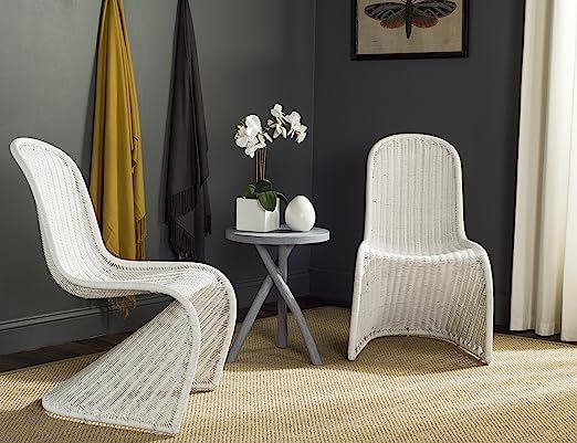 Safavieh Home Collection Tana Wicker Side Chair | Amazon (US)