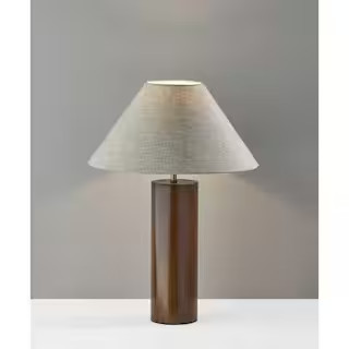 HomeRoots 25.5 in. Brown Standard Light Bulb Bedside Table Lamp 2000372833 - The Home Depot | The Home Depot