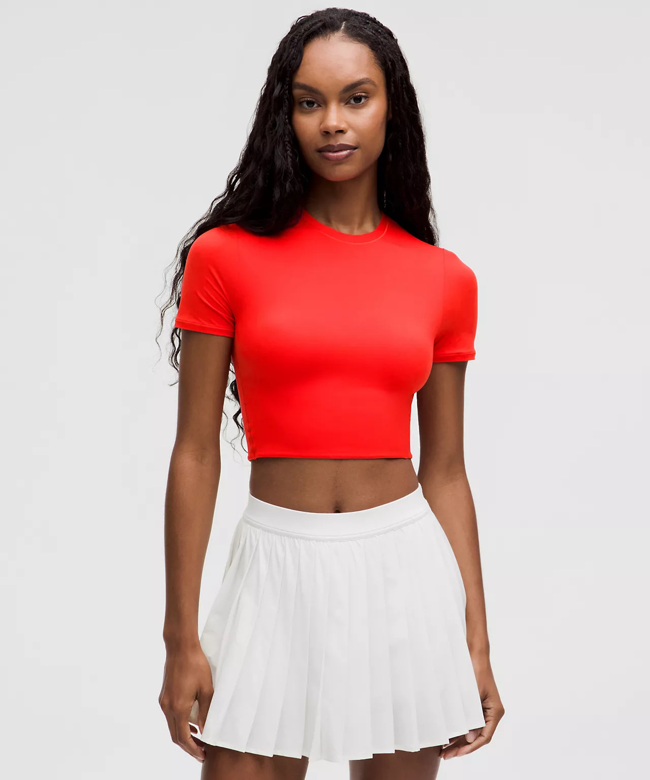 Wundermost Ultra-Soft Nulu Crewneck Cropped T-Shirt | lululemon (CA)