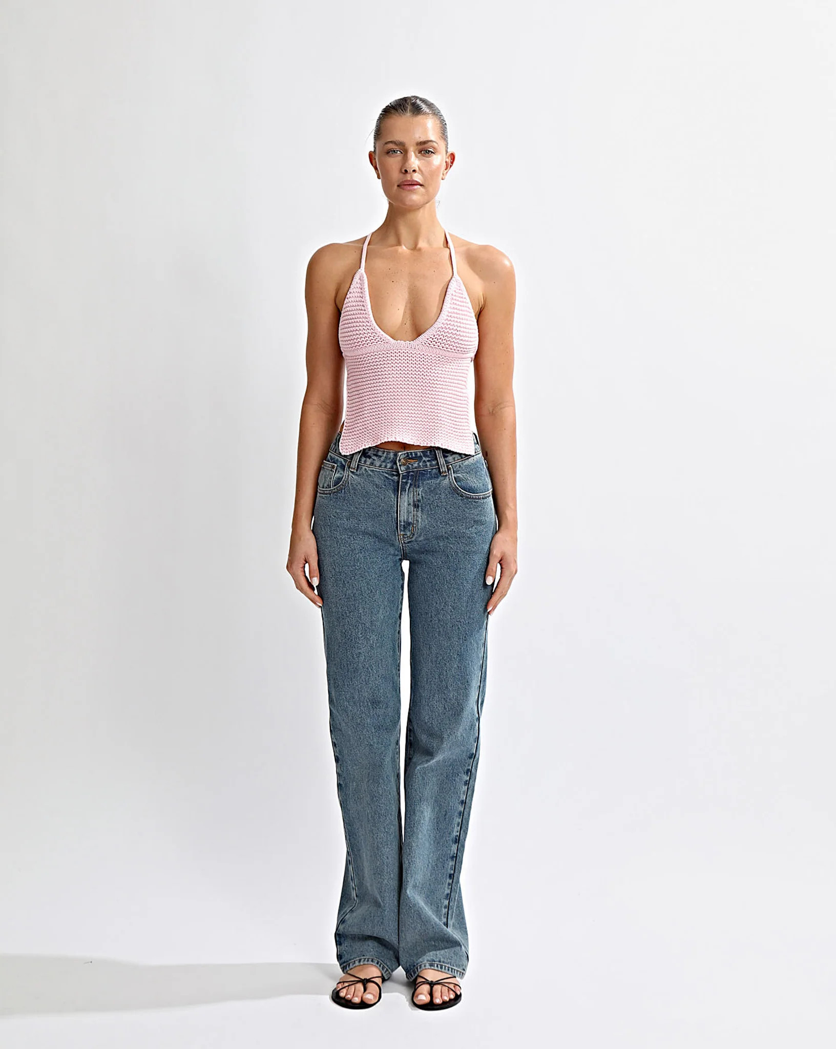 Uma Knit Top Pink | One Mile