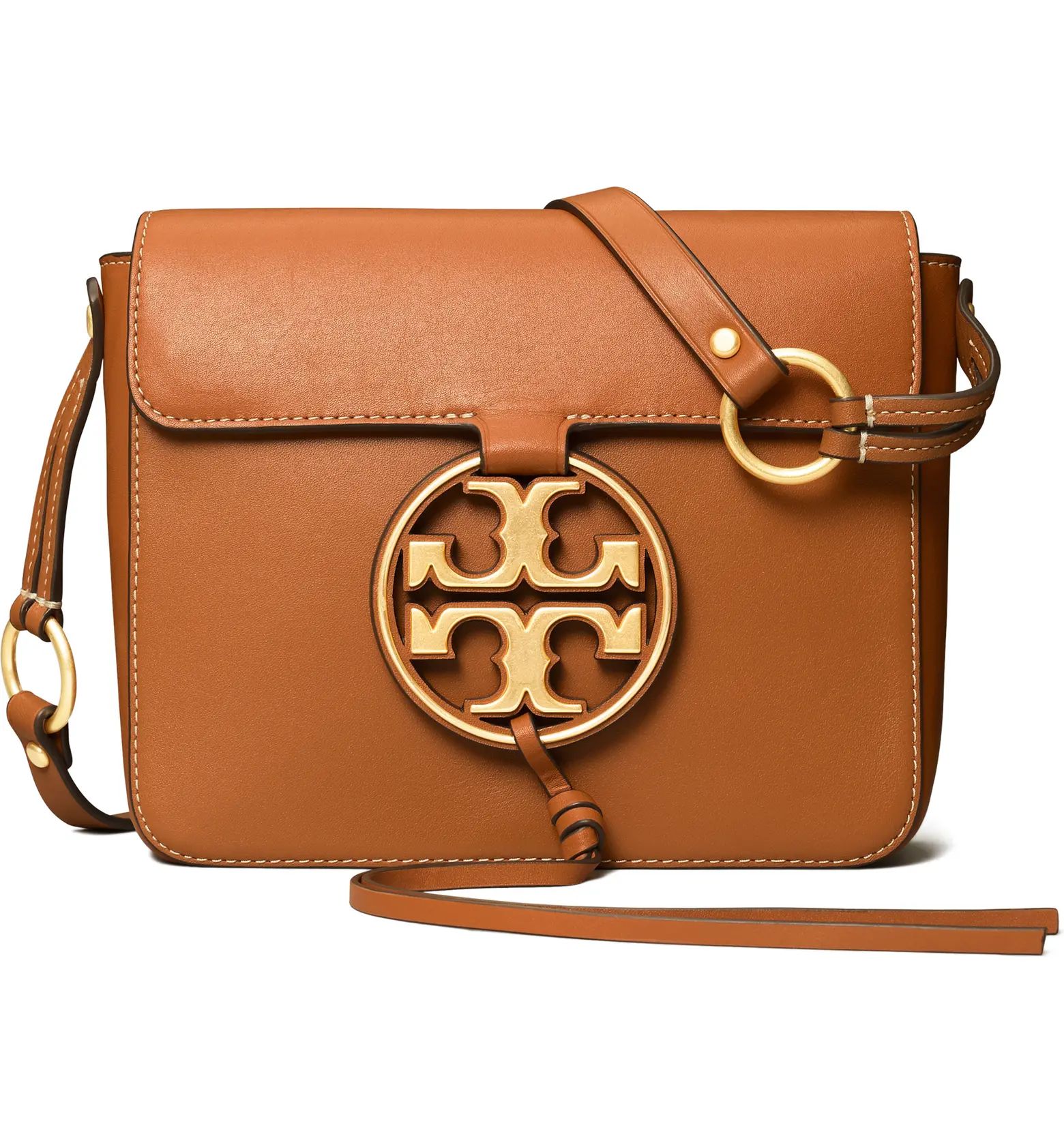 Miller Metal Logo Leather Flap Crossbody Bag | Nordstrom