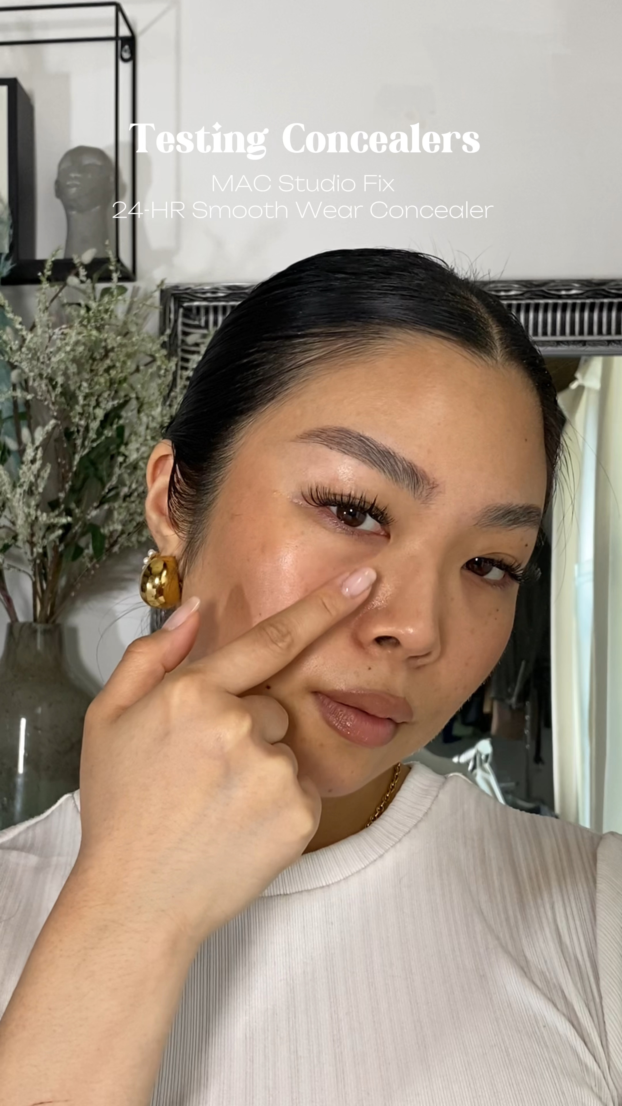 Concealer for dark circles; I applied 2 layers of this buildable concealer 

Mac Cosmetics 24 hrs Smooth Wear Concealer in NC30

#LTKbeauty #LTKeurope #LTKnederlands