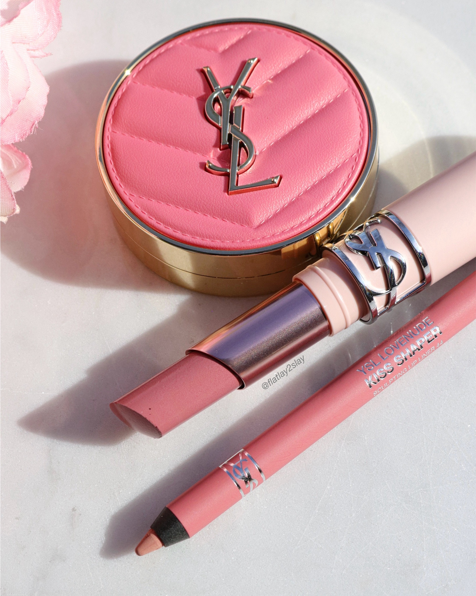 The prettiest girly pink combo 🎀 So obsessed with new @yslbeauty Lovenude collection and make me blush blushes! 

🎀 YSL Beauty Lovenude Lip Blusher in shade 44
🌸 YSL Beauty Lovenude Kiss Shaper lip liner in shade 44
💗 YSL Beauty Make Me Blush powder blush in 93

*pr samples/gifted

#yslbeauty #yslmakeup #girlyaesthetic #makeupcollection #prettymakeup 

girly essentials, pretty packaging, pink makeup, luxury makeup, soft girl aesthetic, pink ysl lipstick, pink ysl blush, pink ysl lip liner, viral products

#LTKBeauty