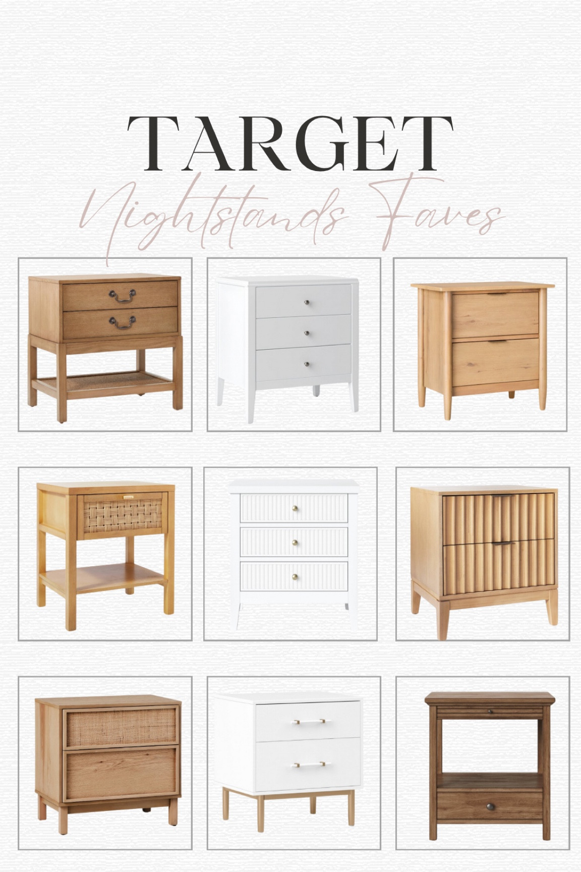 These nightstands are so pretty and affordable. Great for a bedroom, or as a side accent table! 🤎

#LTKStyleTip #LTKSaleAlert #LTKHome