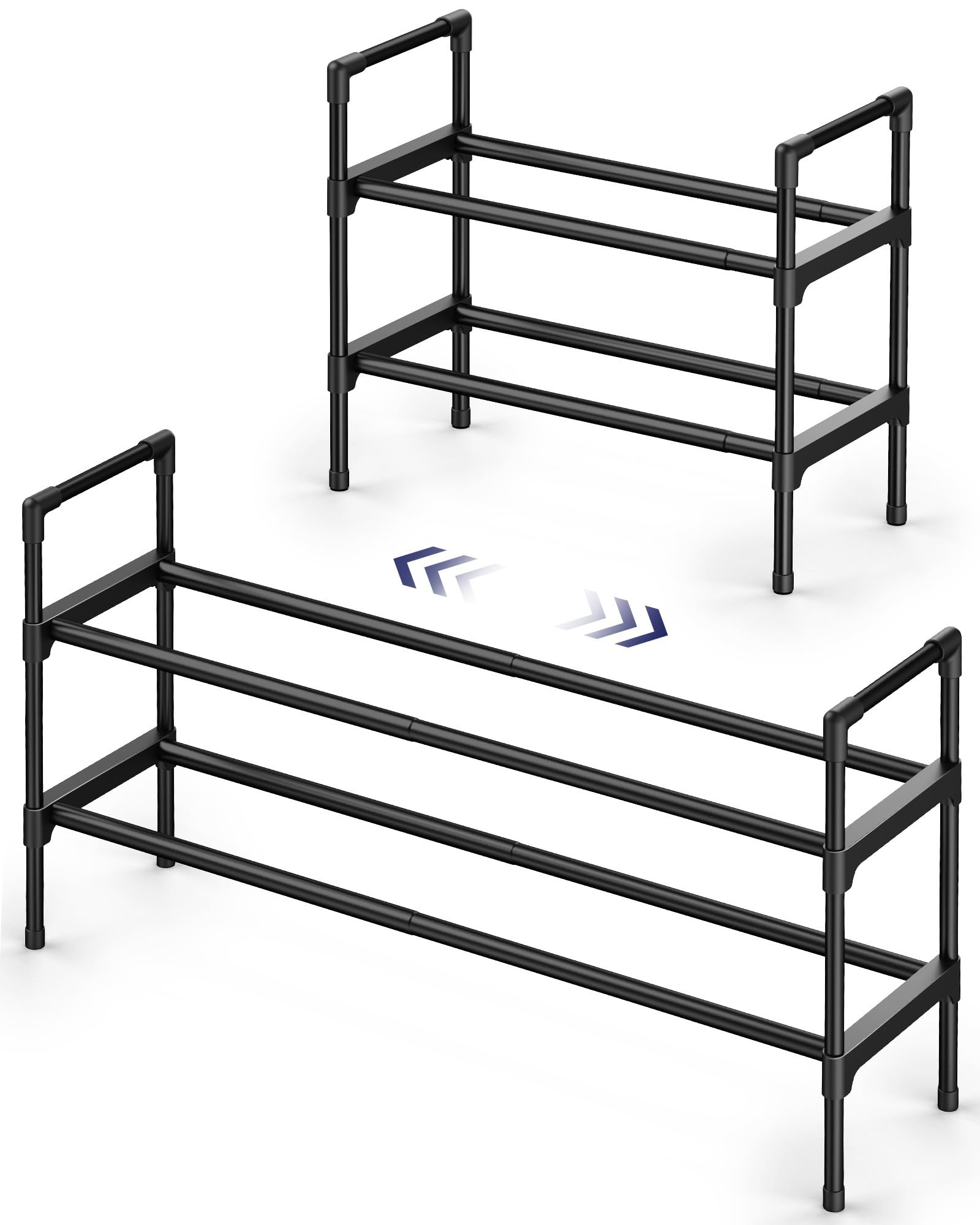 Kitsure Shoe Rack for Closet - Expandable Shoe Rack for Front Door Entrance, Rustproof Shoe Organ... | Amazon (US)