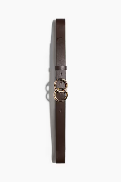 H & M - Ring-Detail Belt - Brown | H&M (US + CA)