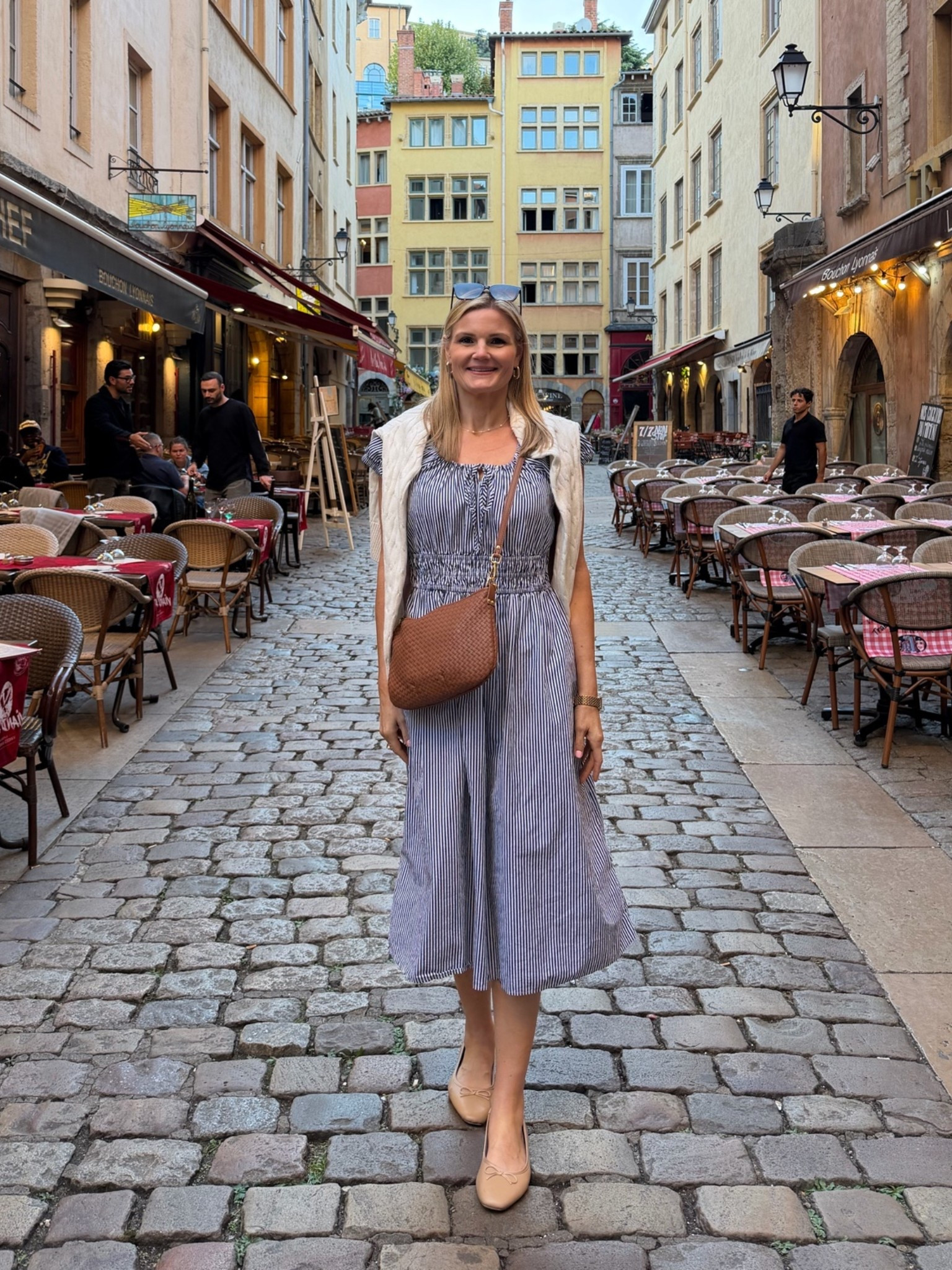 What I wore in Lyon, France! Wearing the size small in the dress.

#LTKootd #LTKTravel #LTKOver40