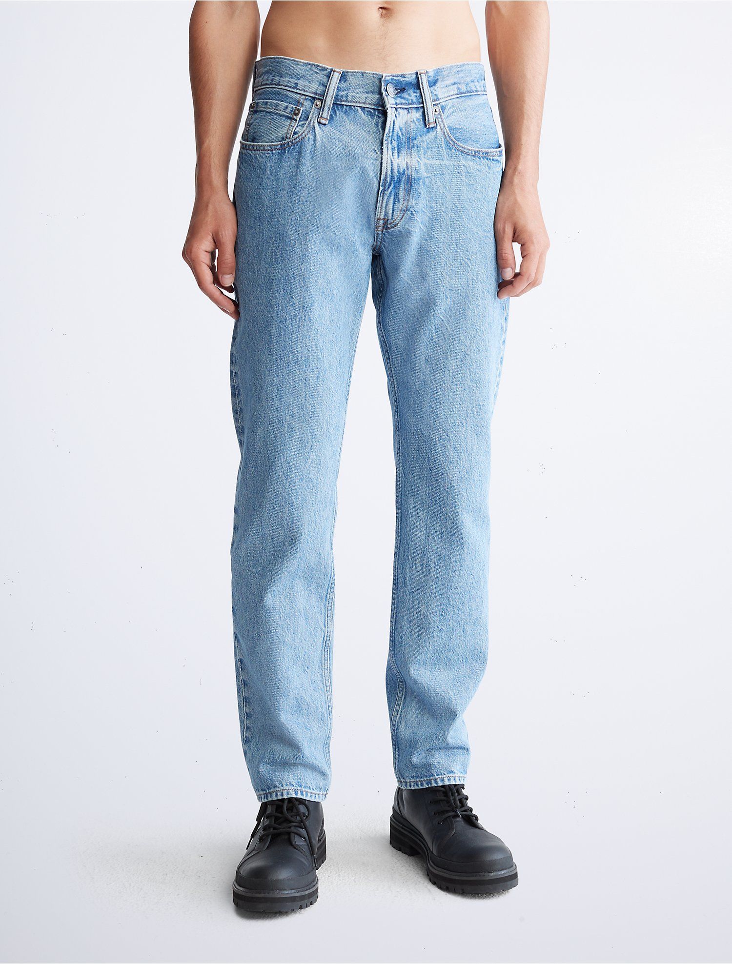 Standard Straight Fit Desert Blue Jeans | Calvin Klein | Calvin Klein (US)