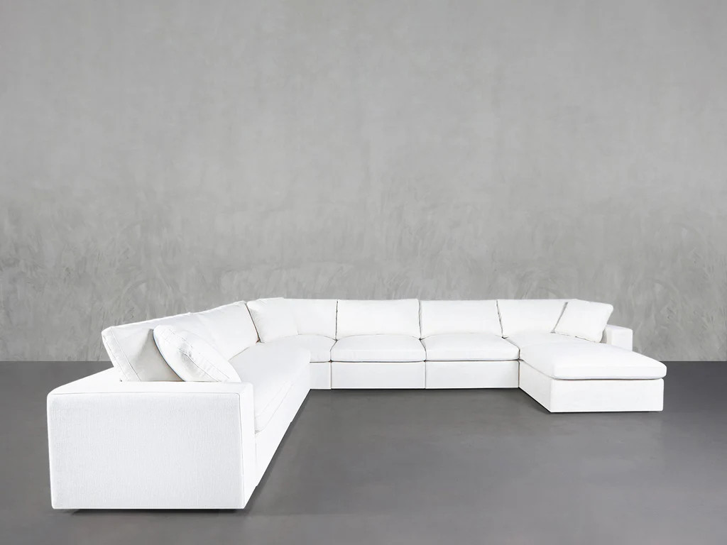 7-Seat Modular Chaise Corner Sectional (Extra-Deep) | 7th Avenue