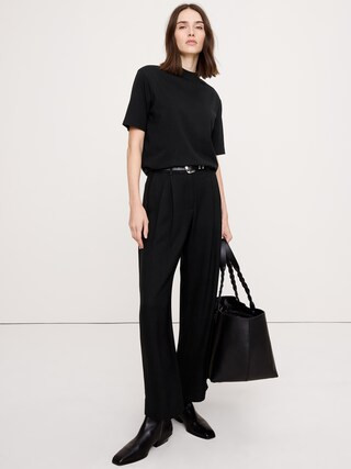 Vintage Cotton Mock-Neck T-Shirt | Banana Republic (CA)