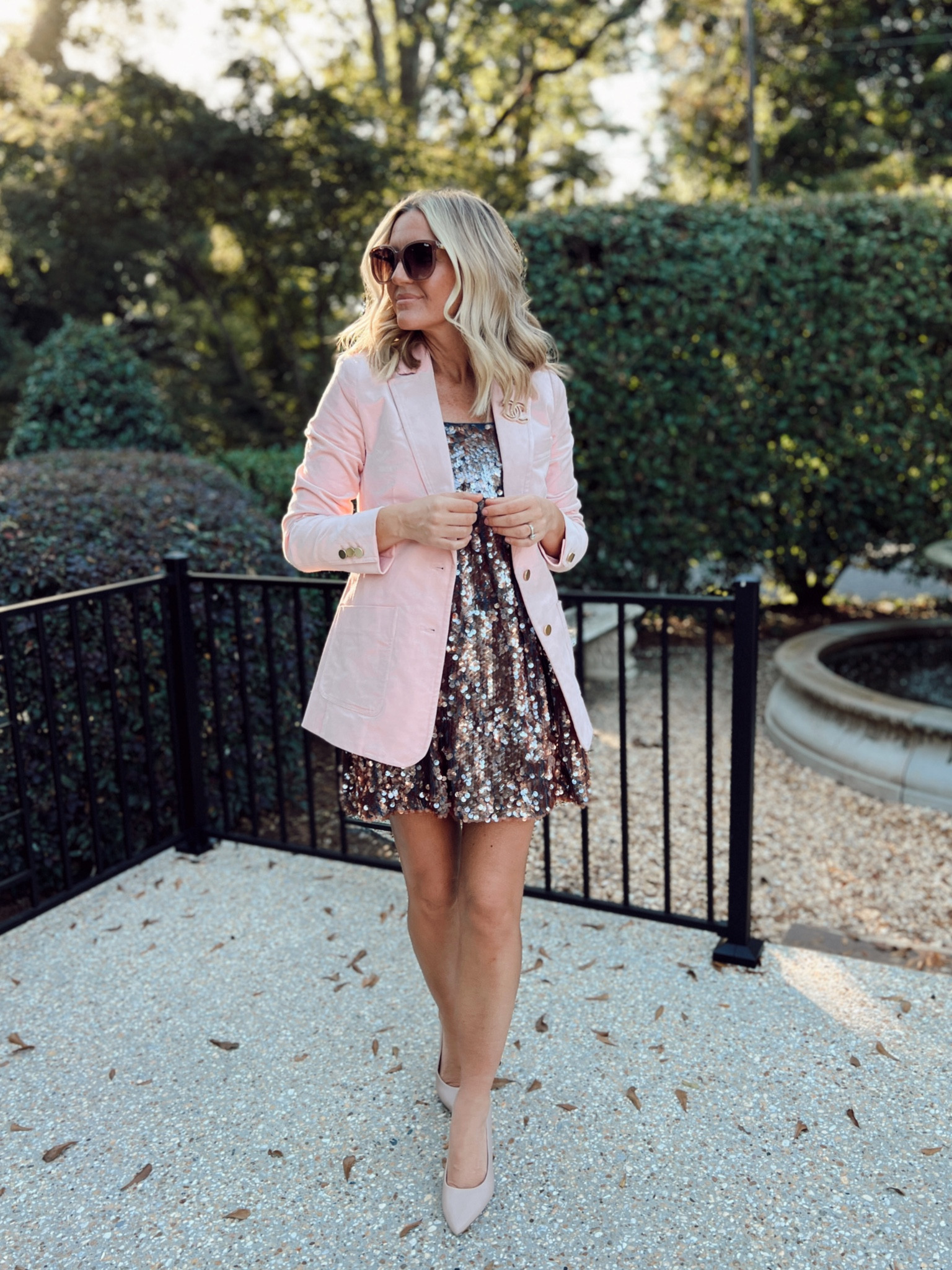 Maxi Dress With Jacket Rose Gold Sequin Dress With Leather Jacket Lizzie In  Lace