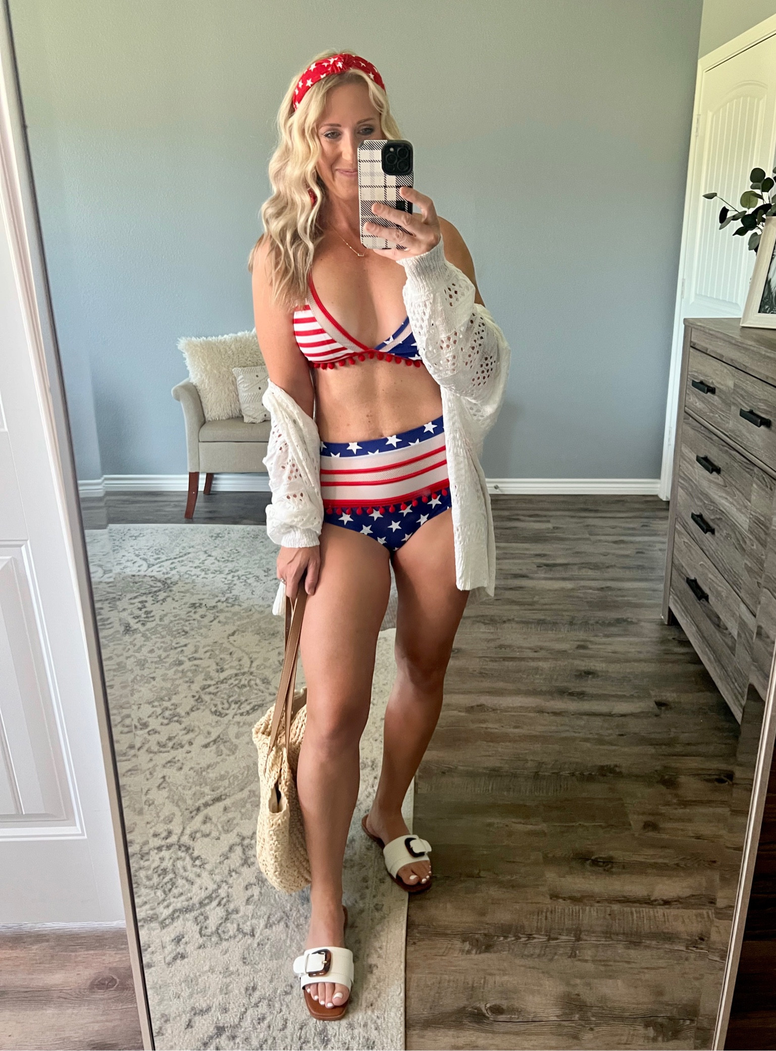 9 days of 4th of July outfit ideas! Day 1!!

Patriotic swimsuit. 4th of July swimsuit. Patriot bikini. 4th of July bikini. Red white and blue swimsuit. Red white blue outfit. What to wear pool party on a holiday. Red white and blue outfit. Summer cardigan. Buckle sandals. White summer sandals. Round straw handbag. Beach bag. Red white blue headband. 4th of July headband for hair. 

4th of July outfit amazon.

#musthaveamazon #allamazon #amazonfinds #amazonfashion #amazon #amazonmusthaves #amazonprime #amazonfashionfinds #4thofjuly #patrioticswimsuit #summer2pieceset #shoecrush #whattowear #amazonmusthaves #redwhiteblue #patrioticoutfitinspo #4thofjulyoutfit #redwhiteandblue #whattowear4thofjuly #patrioticoutfit 

#LTKswim #LTKFind #LTKSeasonal