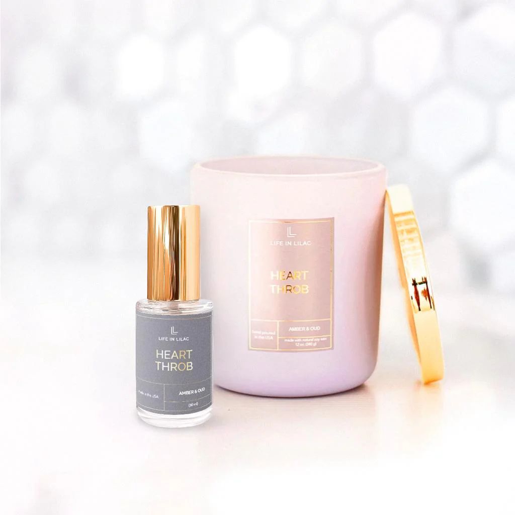 Heart Throb Candle + Home Fragrance Bundle | Life In Lilac